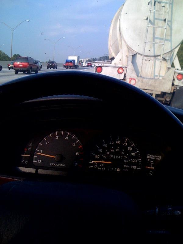 Traffic in ATL on the way to work