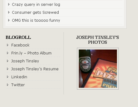 Just finished my first WordPress Plugin. Rotates images from my Frin.ly photos onto my blog.