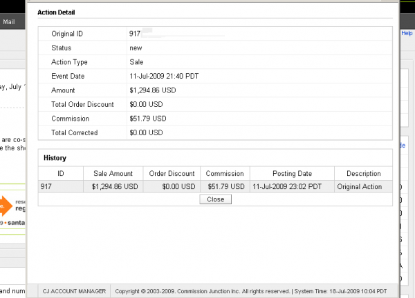 I just logged into my CJ account & realized a affiliate site I made 6 mo's ago produced one of my biggest Sales
